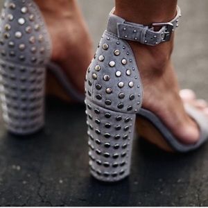 Dolce Vita studded grey suede heel